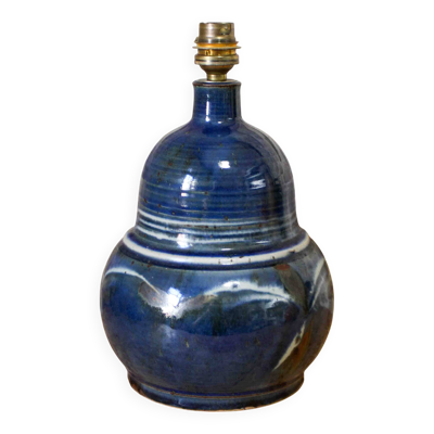 Pied de lampe en céramique émaillé Poterie de Blanot