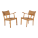 Pair of Karl Schrøder Model 1570 Lounge Chairs, Fritz Hansen, 1930s