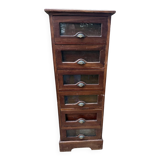 Six-drawer grain cabinet