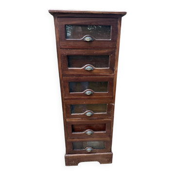Six-drawer grain cabinet