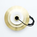 Suspension vintage en laiton doré, Danemark années 1970