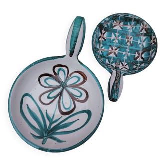 Robert Picault Vallauris Vintage Ceramic Pans