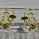 Pair of Wall Lamp Bronze And Crystal 2 Lights