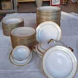 Chastagner Limoges porcelain dinner service, 1930s