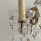 Two-arm crystal light wall light