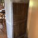 Wardrobe a door in white wood painted gray