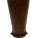 Vintage dark oak umbrella stand basket storage design 60s minimalist design