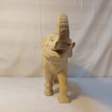 Large Art Deco ceramic white elephant from the 60s