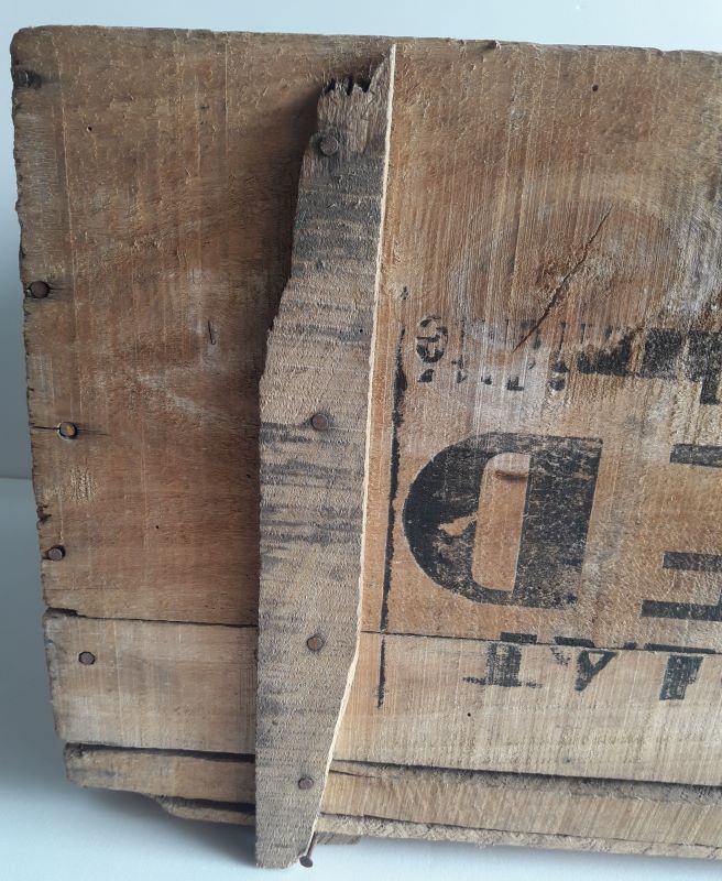 Ibled chocolate box in old wooden transport