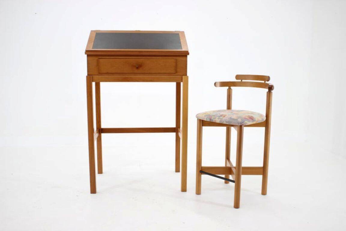 Danish Mahogany Writing Desk and High Chair by Rud Thygesen & Johnny Sørensen