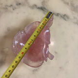 Empty pocket in rose quartz