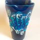 Vase Fat Lava Vallauris Ecume des Mers Height 25,5 cm