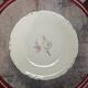 Beige/white porcelain compote from Royal Eelag with a rose pattern.