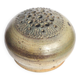 Vase with enamelled stoneware