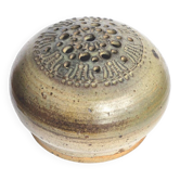 Vase with enamelled stoneware