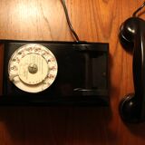 Ericsson Bakelite Black Wall Dial Phone