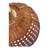Vintage wicker pendant lamp