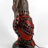 Important ceramic lamp / floor lamp, Owl, by Walter Gerhards