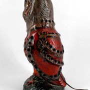 Important ceramic lamp / floor lamp, Owl, by Walter Gerhards