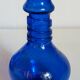 Trio of vintage blown glass soliflore vases