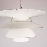Danish brushed metal pendant light, model PH 6 ½ -6V by Poul Henningsen.