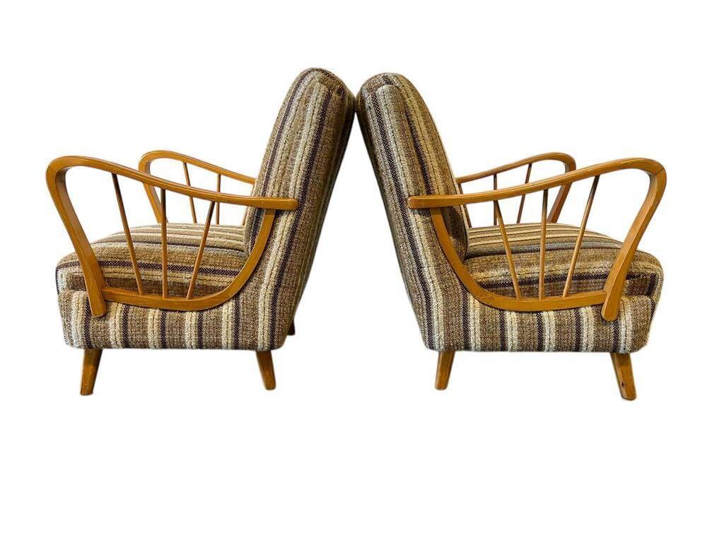 Set of 2 vintage armchairs / cocktail chairs / individual seats