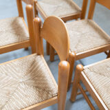 Table vintage Hank Lowenstein Padua et 6 chaises, des années 70