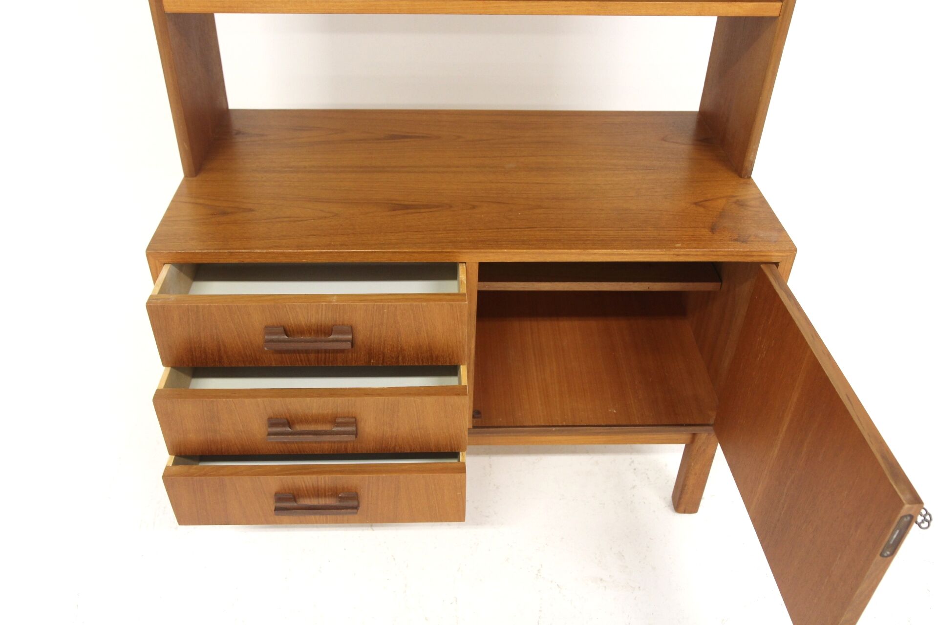 Scandinavian teak library, Sweden, 1960