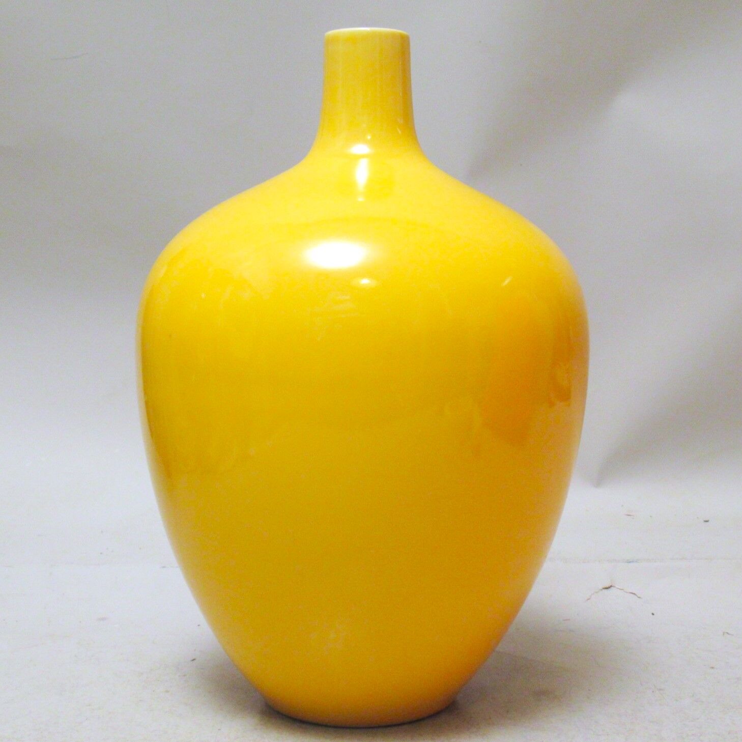 Yellow amphora vase 70s