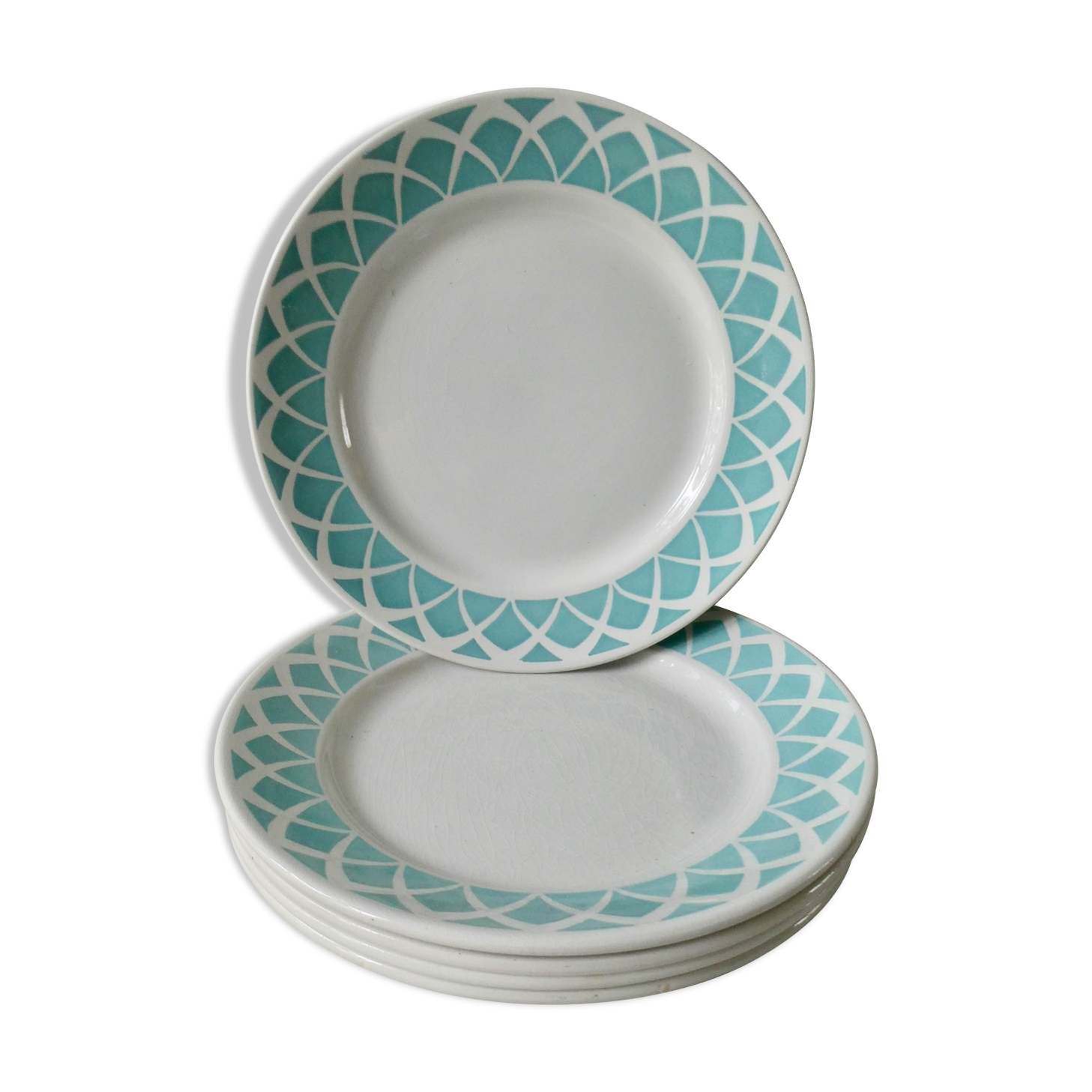 5 Badonviller ceramic plates