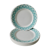 5 assiettes en céramique Badonviller