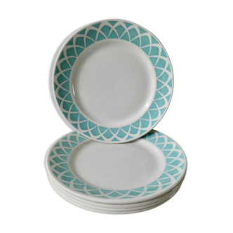 5 Badonviller ceramic plates