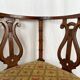 Fauteuil de coin à dossier lyre, vers 1900
