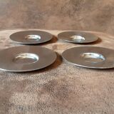 Set of 4 metal coasters or cup holders