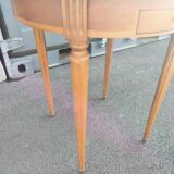 High table old hot water bottle Louis XVI style with marble top