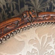 Pair of Louis XV armchairs stamped Nogaret in Lyon, 18th century
