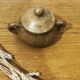 Stoneware sugar bowl