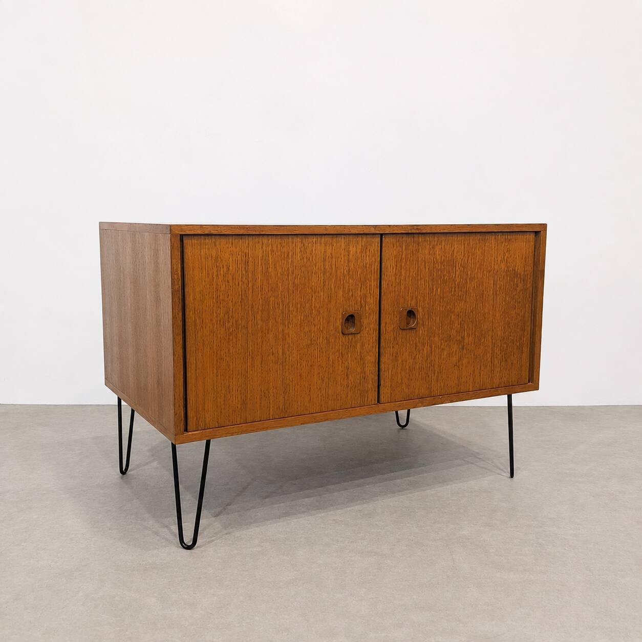 Vintage MDK lowboard in teak, Belgium, 1960s.