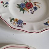 Set of 12 Sarreguemines Plates, Agreste Models