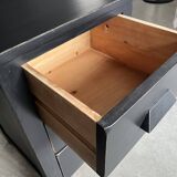 Black bedside table