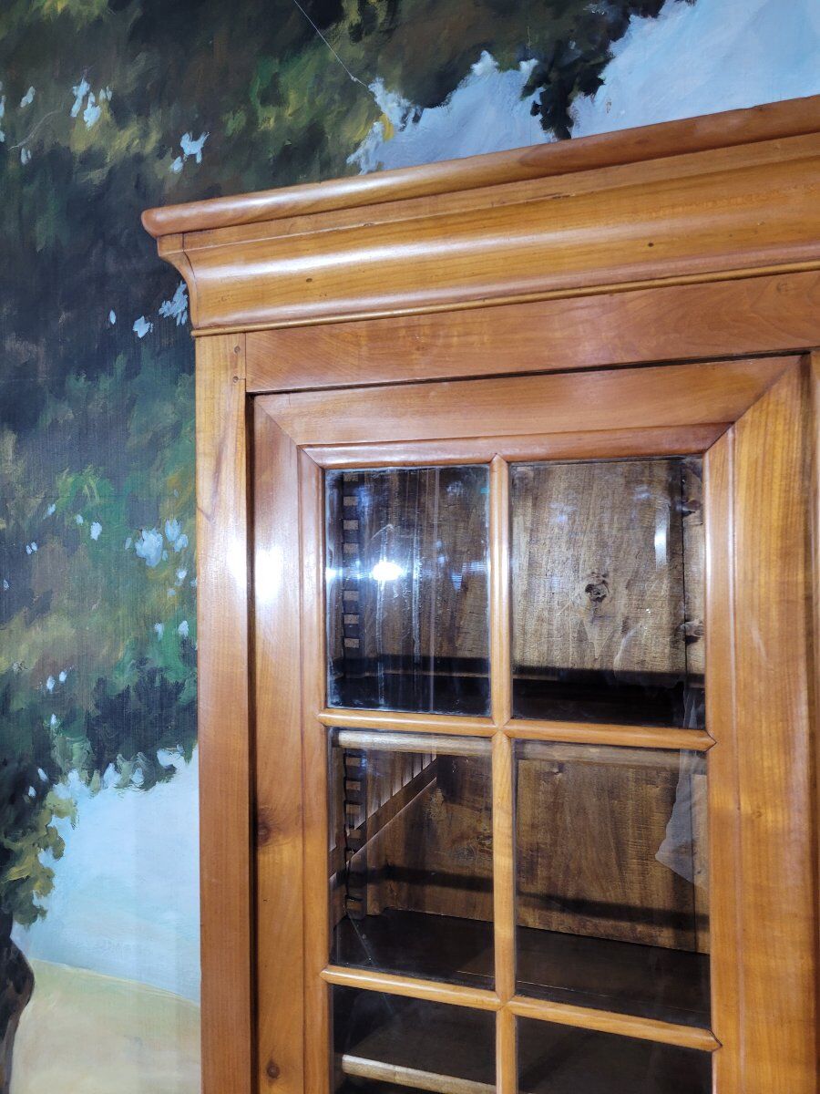 Louis Philippe library in cherry wood