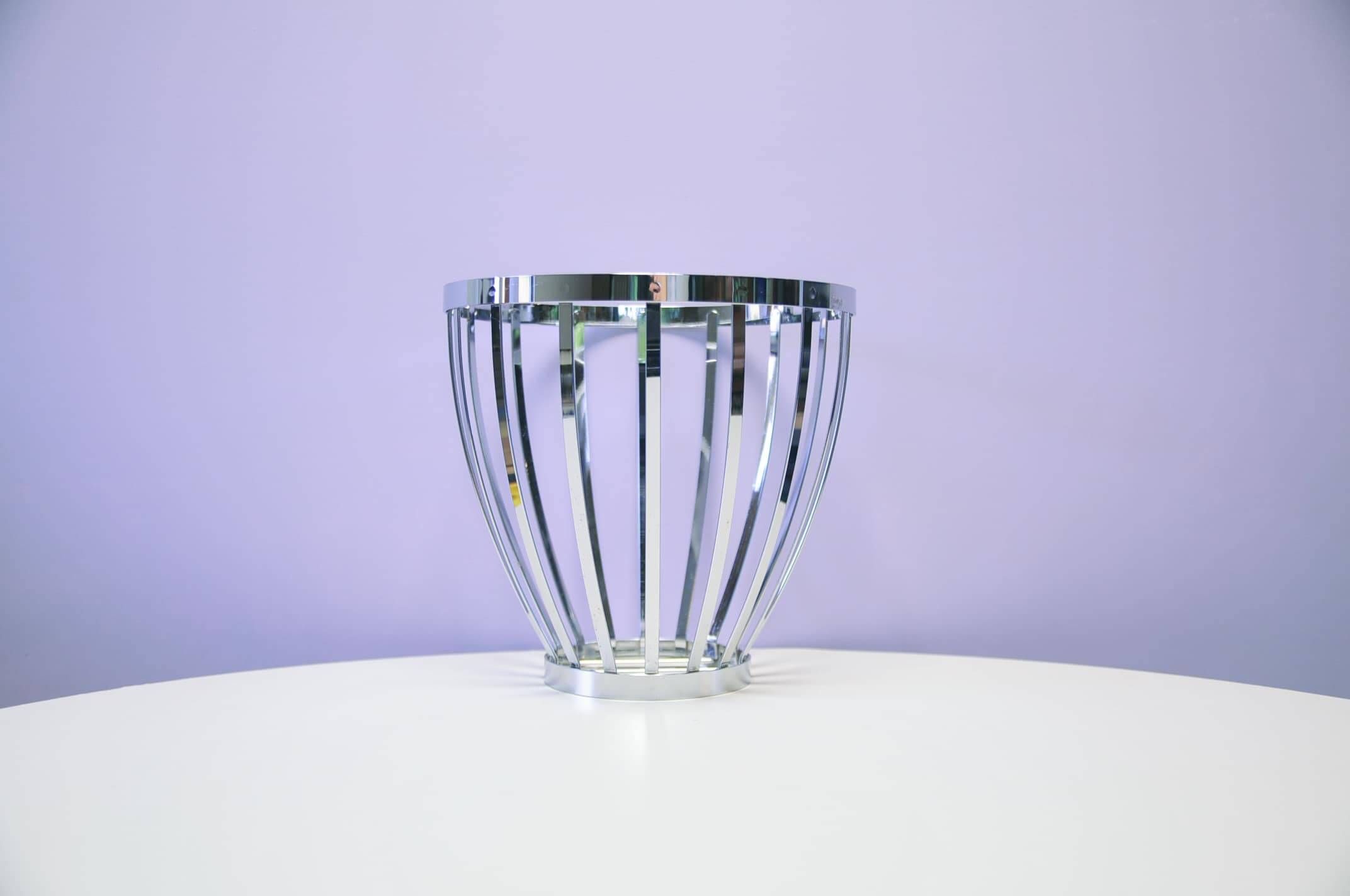 Vintage chrome fruit basket