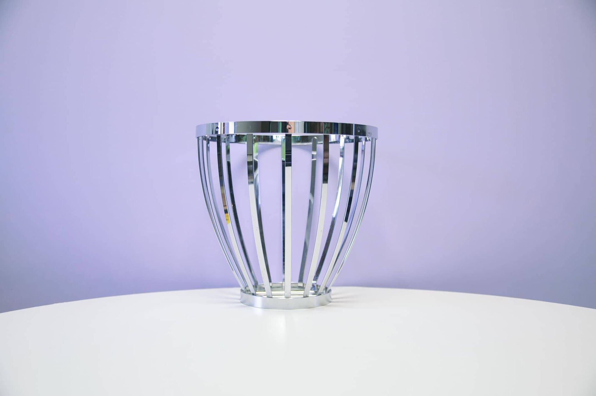 Vintage chrome fruit basket