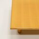 Square minimalist Ash wood coffee table, 1980s europe.