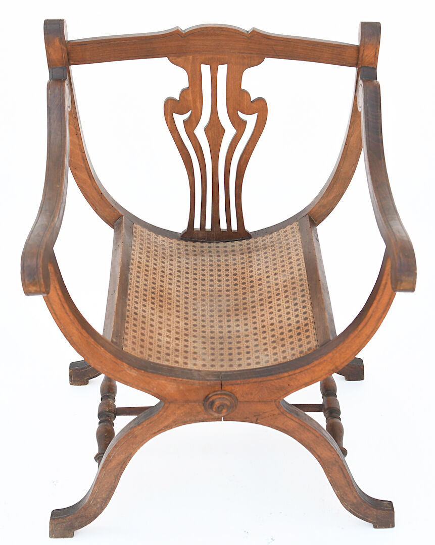 Curule armchair