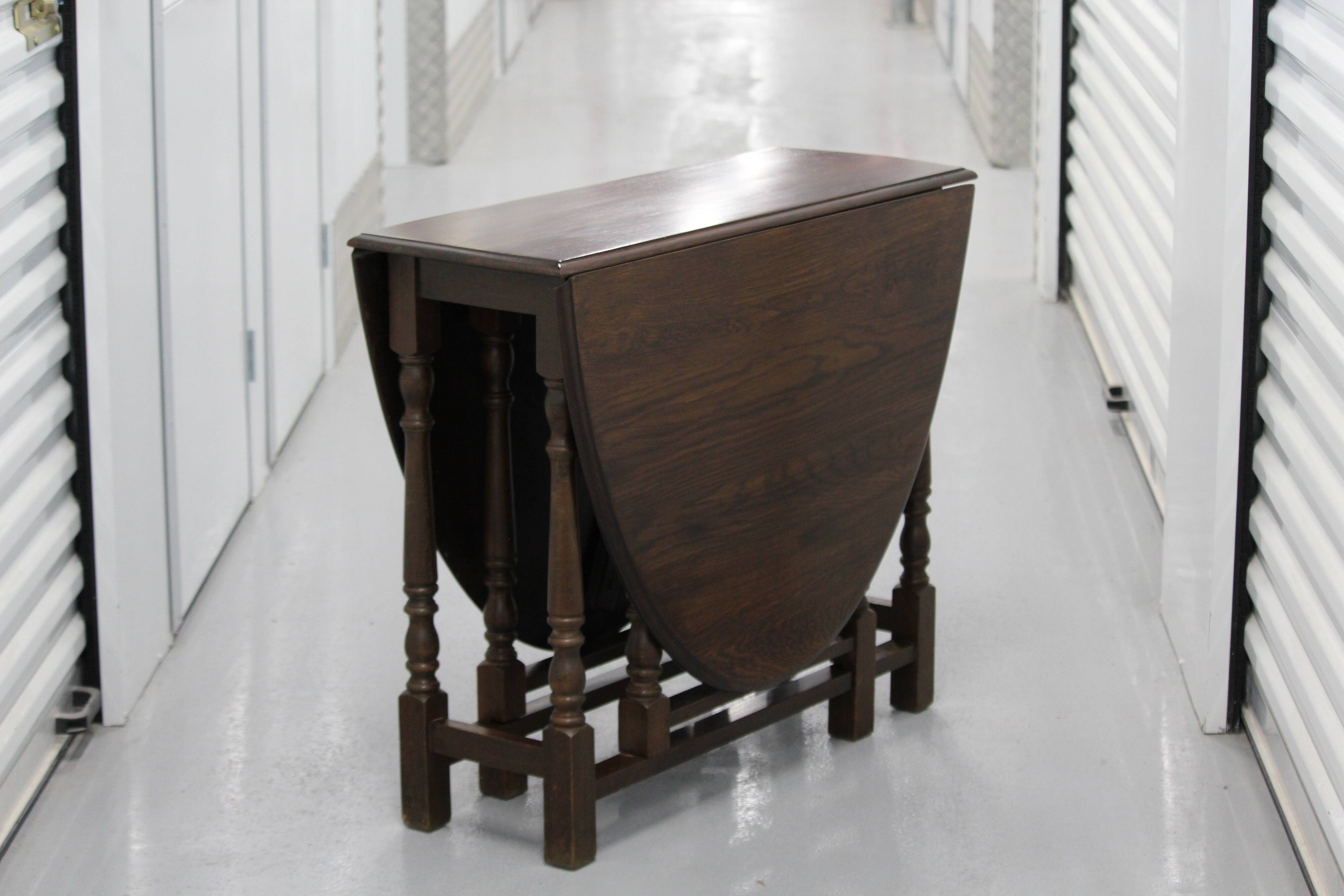 Solid wood folding dining room table