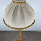 1970s rattan floor lamp