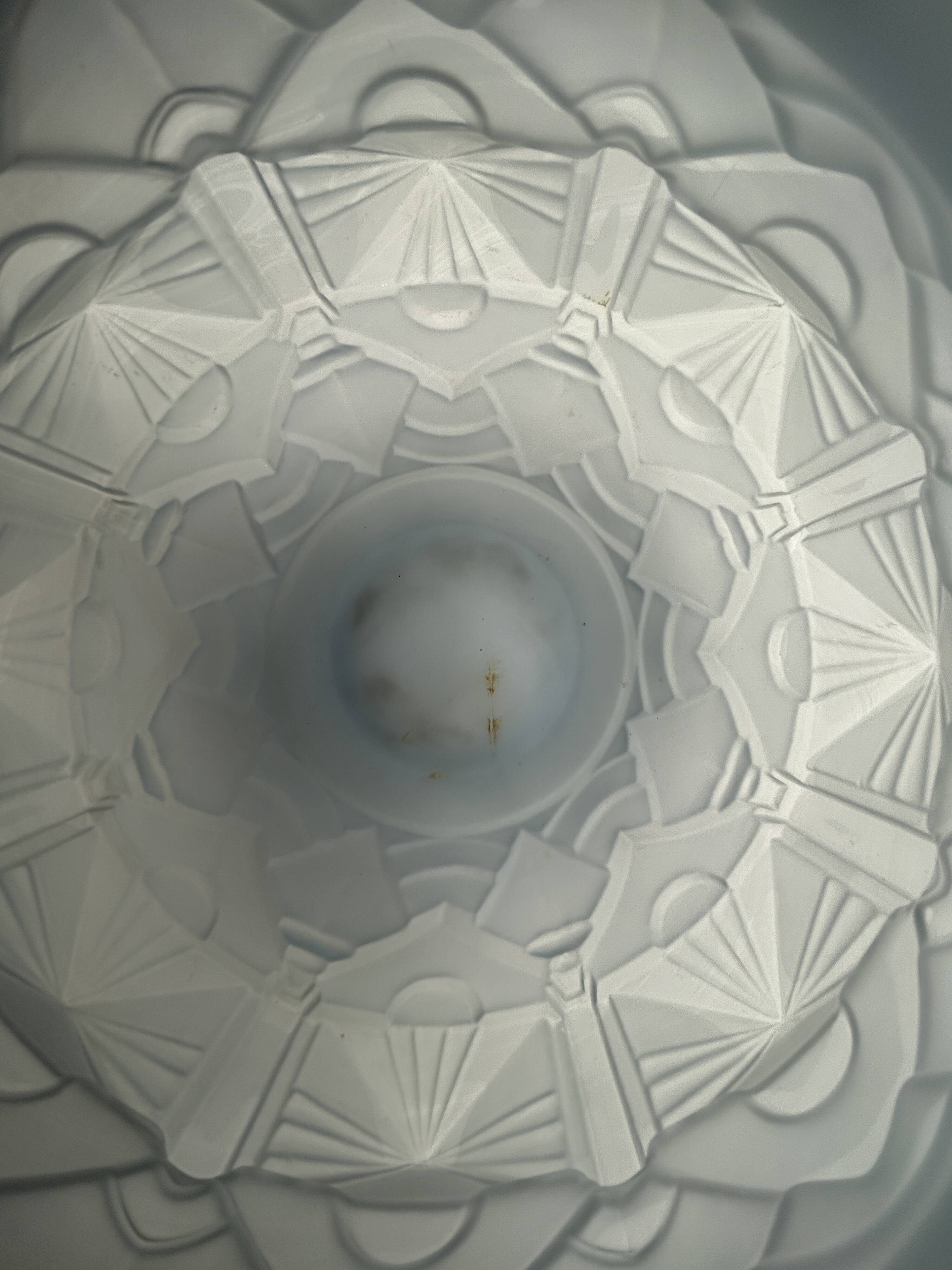 ART DECO period glass ball vase