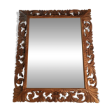 Renaissance style mirror in carved wood