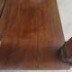 Empire/Restoration style console table with scrolled ends, mirrored back, and claw feet.